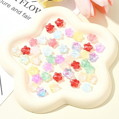 30Pcs Baking Paint Glass Beads GLAA-FS0001-99F-1