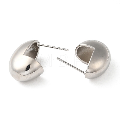 Rack Plating Brass Teardrop Stud Earrings for Women EJEW-Z019-11P-1