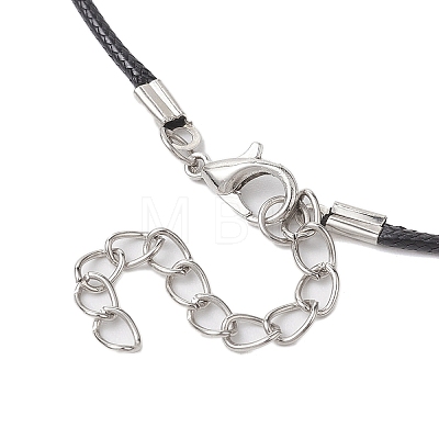 Transparent Electroplate Glass Pendant Necklaces NJEW-MZ00040-04-1