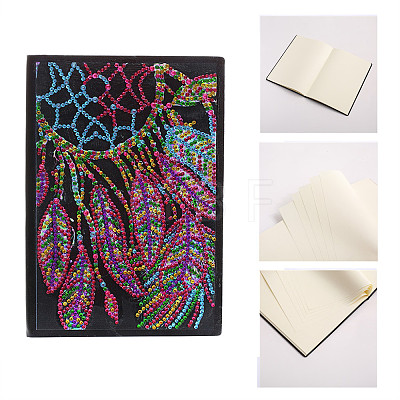 DIY Christmas Theme Diamond Painting Notebook Kits XMAS-PW0001-109D-1