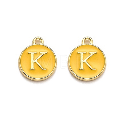 Golden Plated Alloy Enamel Charms LS-ENAM-Q437-13K-1
