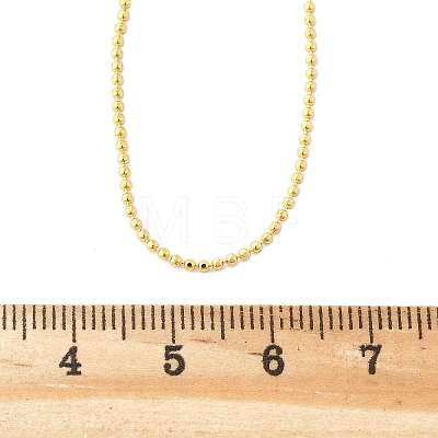 Brass Ball Chain Necklaces X-MAK-L009-06G-1