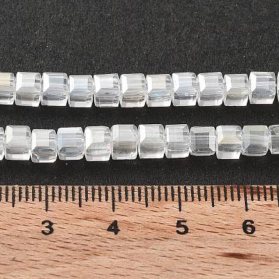 Electroplate Glass Beads Strands EGLA-R030-4x4mm-20-1