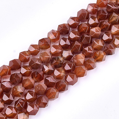 Natural Agate Beads Strands G-T121-08F-1