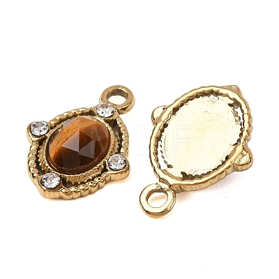 Natural Tiger Eye Faceted Pendants GG-CBA38A9-01G-02-1