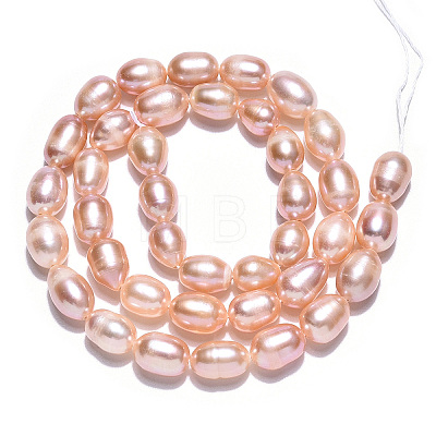 Natural Cultured Freshwater Pearl Beads Strands PEAR-N012-07L-1