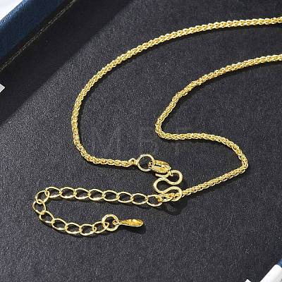 1.5MM Brass Wheat Chain Necklaces for Women KK-CBA4FD4-10G-1