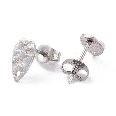 304 Stainless Steel Stud Earring Findings X-STAS-L216-47P-1