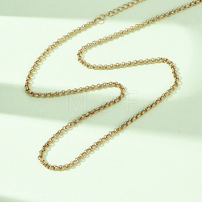 2.5MM 304 Stainless Steel Rolo Chain/Pea Chain Necklaces SA-CBA4160-23G-1