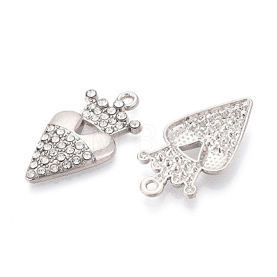 Alloy Rhinestone Pendants FIND-N008-27P-1