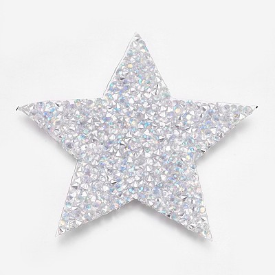 Glitter Hotfix Rhinestone RGLA-WH0001-02D-1