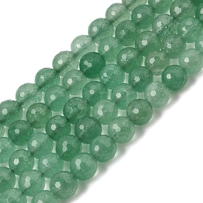 Natural Green Strawberry Quartz Beads Strands GG-CBA0166-A02-8mm-1