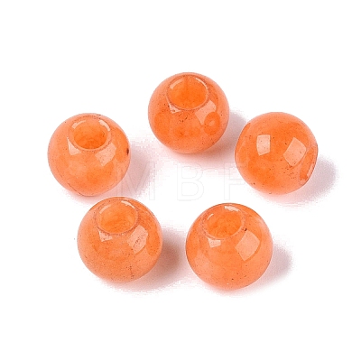Natural White Jade European Beads G-Q607-01A-15-1