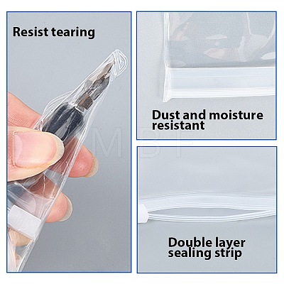 EVA 40Pcs Plastic Zip-lock Bags ABAG-SP0001-18B-08-1