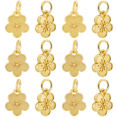 40Pcs Rack Plating Alloy Charms FIND-BBC0003-41G-1