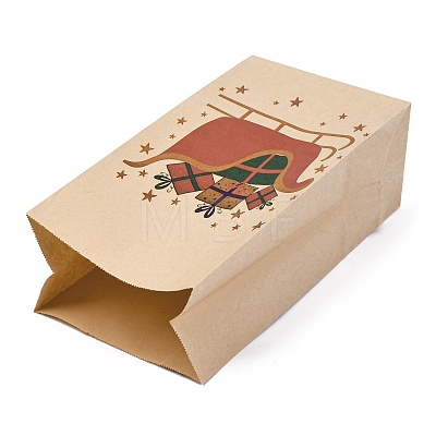 Christmas Printed Rectangle Paper Packing Bags CARB-D016-01B-1
