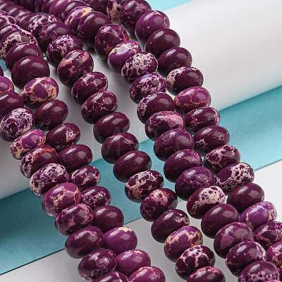 Synthetic Imperial Jasper Dyed Beads Strands G-D077-E01-01E-1