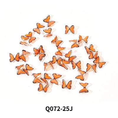 3D Resin Butterfly Nail Charms MRMJ-Q072-25J-1
