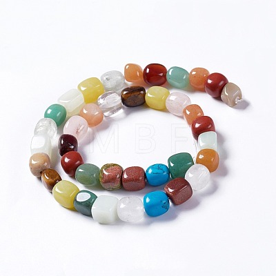 Natural & Synthetic Mixed Gemstone Beads Strands G-K267-06A-1