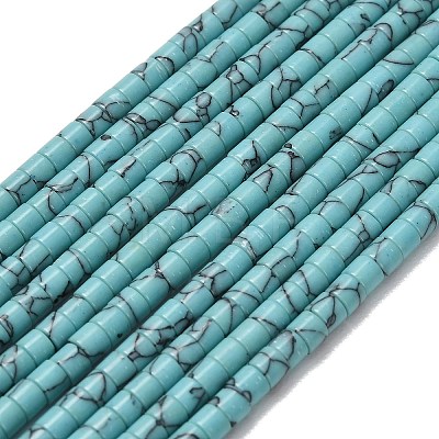 Synthetic Turquoise Beads Strands G-P608-A14-01-1