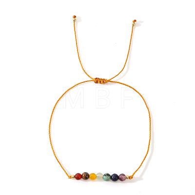 Vintage Minimalist Adjustable Natural Gemstone Bead Bracelets AX5833-1-1