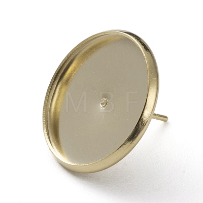 Brass Stud Earring Settings KK-L205-13G-E-1