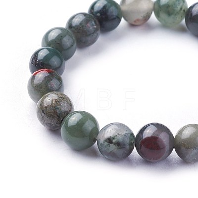 Natural African Bloodstone Stretch Bracelets BJEW-F380-01-C01-1