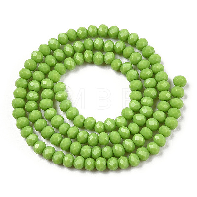 Opaque Solid Color Glass Beads Strands EGLA-A034-P3mm-D30-1