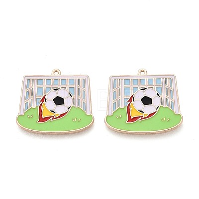 Alloy Enamel Pendants ENAM-T025-01G-12-1