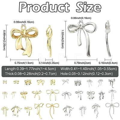 30Pcs 30 Styles Alloy Pendants FIND-YW0012-09-1