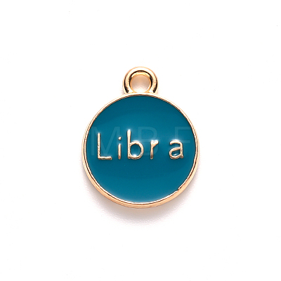Alloy Enamel Pendants ENAM-S124-01A-05K-1