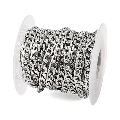 667 Stainless Steel Cuban Link Chains CHS-L020-046A-P-1-1