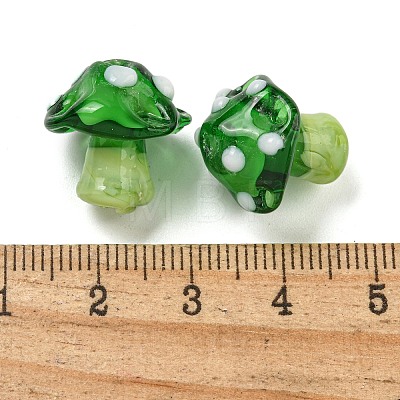 Handmade Bumpy Lampwork Beads LAMP-S067-01D-1