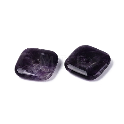Natural Banded Amethyst Pendants G-Q602-02E-1