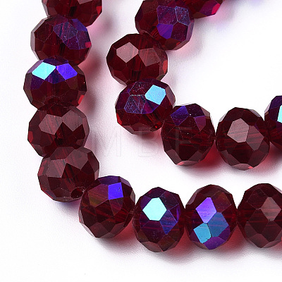 Electroplate Glass Beads Strands LS-EGLA-A034-T10mm-L21-1