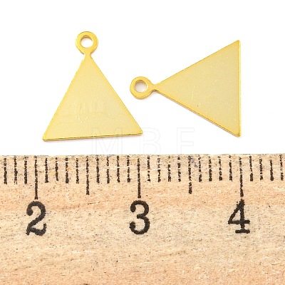 925 Sterling Silver Triangle Charms STER-B005-36G-1