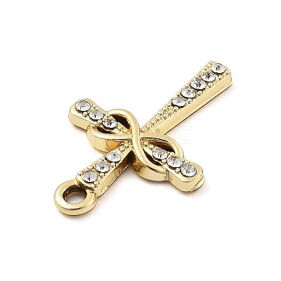 Alloy Rhinestone Pendants FIND-U026-01G-1