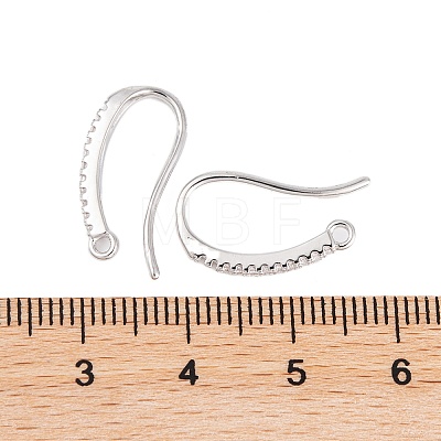 Rack Plating Brass Cubic Zirconia Earring Hooks KK-S374-05P-04-1