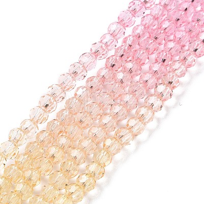 Transparent Glass Beads Strands LS-GLAA-E036-07B-1