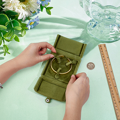 Velvet Jewelry Packing Boxes Bangle CON-WH0110-326A-1