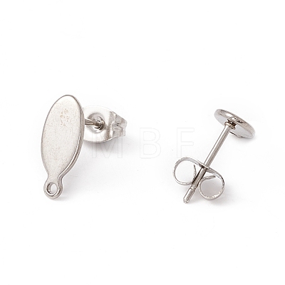 201 Stainless Steel Stud Earring Findings EJEW-A071-28P-1