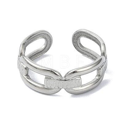 304 Stainless Steel Cuff Rings RJEW-M019-20P-1