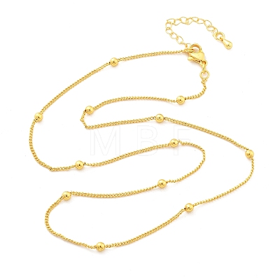 Brass Satellite Chains  Necklaces for Women NJEW-D302-27G-1