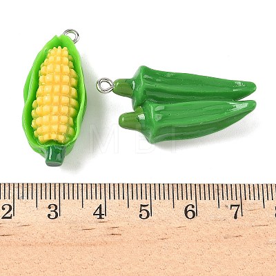 Opaque Resin Pendants CRES-D313-03P-1