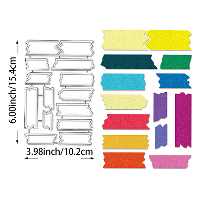 Carbon Steel Cutting Dies Stencils DIY-WH0309-1647-1