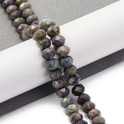 Natural Ruby in Zoisite Beads Strands G-K380-A60-05-1