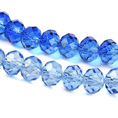 Transparent Painted Glass Beads Strands DGLA-A034-T6mm-A01-1