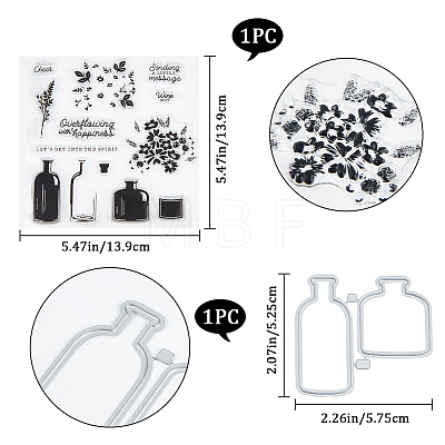 CRASPIRE 1Pc Clear Silicone Stamps DIY-CP0009-57-1