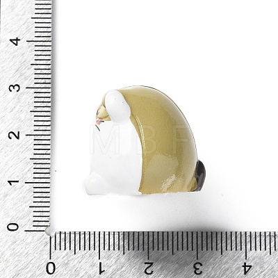 Resin Hamster Display Decoration AJEW-S037-06-04-1