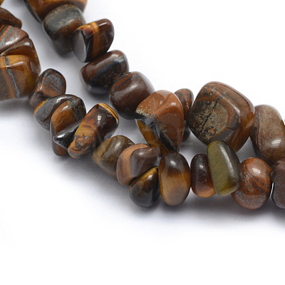 Natural Tiger Eye Beads Strands G-P332-45-1